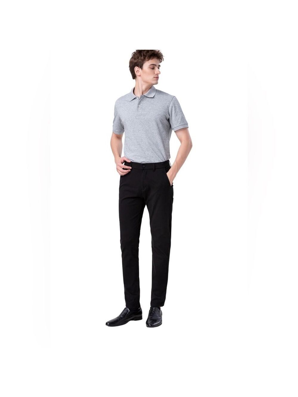 New Men’s Black Tapered Chino Slim Fit Khaki Pants
